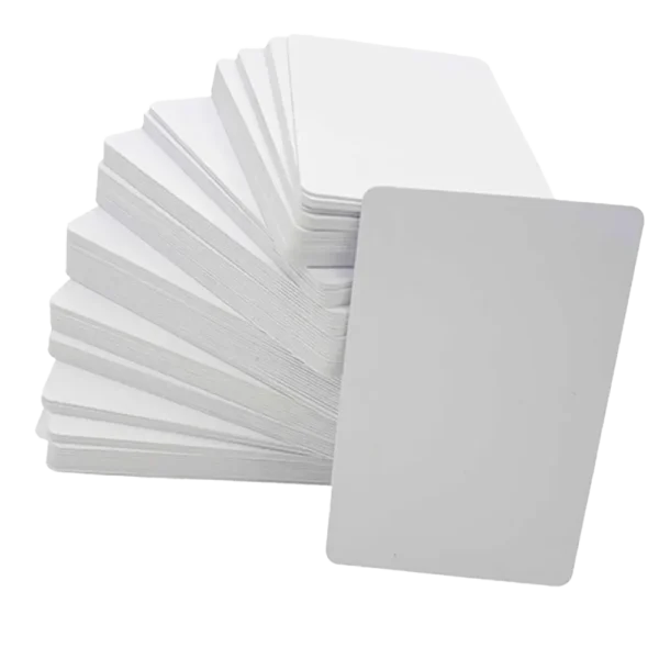 Tarjetas  PVC Blancas - Paquete 100 unidades - Imagen 2